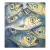 ALAZA Funny Fish Dishwasher Magnet Cover Sticker Decorative Refrigerator Magnet Panel Decal Cover for Home Kitchen Appliance Decor view 1