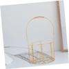 Golden Iron Wedding Basket with Handle for Gift Presentation view 3