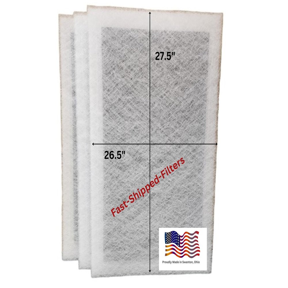 Fast-Shipped-Filters 3 Pack 28x30 Replacement Filters Pads Designed to Fit EnViroAire Polarized electrostatic air filter refill White