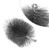 4 Inch Round Chimney Cleaning Brush, With Sturdy Steel Wire Bristles For Fireplace Flue Pipe, For 0.47 In Male Thread Rods, For Durability And Efficient Home Maintenance Use view 2