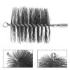 4 Inch Round Chimney Cleaning Brush, With Sturdy Steel Wire Bristles For Fireplace Flue Pipe, For 0.47 In Male Thread Rods, For Durability And Efficient Home Maintenance Use view 3