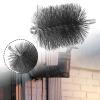 4 Inch Round Chimney Cleaning Brush, With Sturdy Steel Wire Bristles For Fireplace Flue Pipe, For 0.47 In Male Thread Rods, For Durability And Efficient Home Maintenance Use view 4
