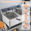 Deep Fryer 22L 1700W  Electric Countertop Fryer with Adjustable Temperature, Removable Basket & Lid, Overheat Protection  Perfect for French Fries, Chicken Wings, Dumplings (Home & Commercial Use) view 4
