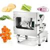 200W Commercial Electric Vegetable Cutter with Conveyor Belt, Automatic Scallion Chopper,300kg/h Heavy-Duty Kitchen Onion Chopper, 1.5-35mm Thickness Adjustable view 1