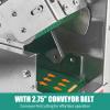 200W Commercial Electric Vegetable Cutter with Conveyor Belt, Automatic Scallion Chopper,300kg/h Heavy-Duty Kitchen Onion Chopper, 1.5-35mm Thickness Adjustable view 3