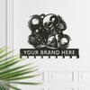 Gewasi Personalized Alien & UFO Metal Wall Art with Hook, Alien Key and Towel Rack, Custom Name or Quote, Functional Sci-Fi Decor for Game Room and Office (Style-2) view 4