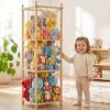 MIRCNY Stuffed Animal Storage Zoo - 54 Inch Large Wooden Toy Organizer | Anti-Tip Design Plushie Storage Rack for Nursery & Playroom | Easy Assembly view 1