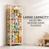 MIRCNY Stuffed Animal Storage Zoo - 54 Inch Large Wooden Toy Organizer | Anti-Tip Design Plushie Storage Rack for Nursery & Playroom | Easy Assembly view 4