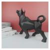 Act Iron Room Decor Abstract Wall Street Bull Sculpture Geometric Resin Bullish Cattle Statues Modern Fun Desk Accessories(Black Bull) view 3