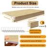 Bakufu Closet dividers Shelf Liners 19x16x2in 5pcs Wire Rack Cover Heavy Duty,Durable Shelf Liners for Improved Visibility and Organization Oak Color view 2