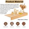 Bakufu Closet dividers Shelf Liners 19x16x2in 5pcs Wire Rack Cover Heavy Duty,Durable Shelf Liners for Improved Visibility and Organization Oak Color view 3