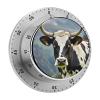 Cow Kitchen Timers for Cooking Chef Magnetic Timer Clock with Loud Alarm No Batteries Required Mechanical Desk Timers Manual Countdown Reminder 60 Minute Wind Up Timer view 1