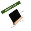 Healifty 10pcs Double-Sided Wooden Chalkboard Signs Small Rectangle Erasable Memo Boards for Home Dcor and Creative Message Writing view 2