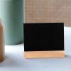 Healifty 10pcs Double-Sided Wooden Chalkboard Signs Small Rectangle Erasable Memo Boards for Home Dcor and Creative Message Writing view 3