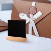 Healifty 10pcs Double-Sided Wooden Chalkboard Signs Small Rectangle Erasable Memo Boards for Home Dcor and Creative Message Writing view 4