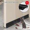Door Draft Stopper Under Door Sweep for Exterior & Interior Doors, Weather Stripping Door Seal, Strong Adhesive Door Sweep Soundproof Weather Stripping view 3