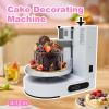 Cake Cream Spreading Coating Smearing Machine Cake Decorating Machines Baking Birthday Cake Cream Spreading Machine Suitable for 4-12 Inch Cake,(Green) view 2