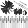 BESPORTBLE Chimney Sweep Set Flexible Extendable Rods Chimney Cleaning Brushes for Drill Furnace Duct Cleaning Kit Stove Pipe Maintenance Tool for Fireplace view 1