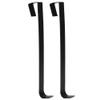 HEEPDD 2Pcs Wrought Iron Christmas Garland Hook, Strong Durable Metal Wreath Hanger for Door Decorations for Hanging Wreaths Garlands Coats Backpacks Holiday Decor (Black) view 1