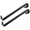 HEEPDD 2Pcs Wrought Iron Christmas Garland Hook, Strong Durable Metal Wreath Hanger for Door Decorations for Hanging Wreaths Garlands Coats Backpacks Holiday Decor (Black) view 2