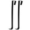 HEEPDD 2Pcs Wrought Iron Christmas Garland Hook, Strong Durable Metal Wreath Hanger for Door Decorations for Hanging Wreaths Garlands Coats Backpacks Holiday Decor (Black) view 4