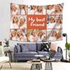 Personalized Tapestry Custom Funny My Best Friend Background Banner Home Wall Bedroom Backdrop Decor Add Your Own Image/Text/Photo And Signs Horizontal view 1