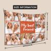 Personalized Tapestry Custom Funny My Best Friend Background Banner Home Wall Bedroom Backdrop Decor Add Your Own Image/Text/Photo And Signs Horizontal view 3