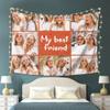 Personalized Tapestry Custom Funny My Best Friend Background Banner Home Wall Bedroom Backdrop Decor Add Your Own Image/Text/Photo And Signs Horizontal view 4