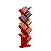 9-Tier Tree-Shaped Bookshelf, Floor-Standing Book Storage Rack, Narrow Bookcase, Suitable for Living Room and Study(Color 6) view 1