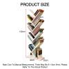 9-Tier Tree-Shaped Bookshelf, Floor-Standing Book Storage Rack, Narrow Bookcase, Suitable for Living Room and Study(Color 6) view 2