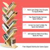 9-Tier Tree-Shaped Bookshelf, Floor-Standing Book Storage Rack, Narrow Bookcase, Suitable for Living Room and Study(Color 6) view 3