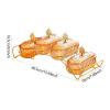DimyFew Dried Fruit Dish Nuts Platter with Lid with Rack Fruit Bowl Decor Serving Tray Snack Dishes for Nuts Family Home Anniversary, Amber view 3