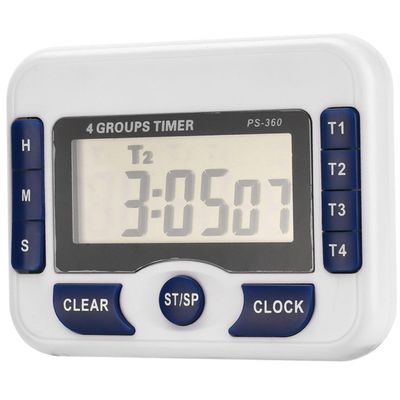 Xmas Kitchen Timer, Blue Plastic LED Countdown Cooking Timer with Bracket