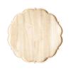 Dinner Tray Flower Shaped Decorative Food Tray | Wooden Breakfast Lunch Platter | Natural Wood Floral Serving Trays | for Home Living Room Table Cafe Patio BBQ Breakfast Lunch Appetizers view 1