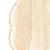 Dinner Tray Flower Shaped Decorative Food Tray | Wooden Breakfast Lunch Platter | Natural Wood Floral Serving Trays | for Home Living Room Table Cafe Patio BBQ Breakfast Lunch Appetizers view 3