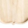 Dinner Tray Flower Shaped Decorative Food Tray | Wooden Breakfast Lunch Platter | Natural Wood Floral Serving Trays | for Home Living Room Table Cafe Patio BBQ Breakfast Lunch Appetizers view 4