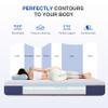Gelsea 10 Inch King Size Mattress, Gel Cooling Memory Foam Mattress, Pressure Relief, Medium Plush Feel, Mattress in a Box, CertiPUR US Certified view 3
