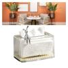 Tissue Box Holder Decorative Tissue Box Holder Clear Modern Rectangular Paper Facial Cover Napkin Dispenser Room Decor(Clear) view 3
