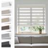 Persilux No Drill Tool Zebra Blind Light Filtering Pattern Cream64.5 wx72 h view 1