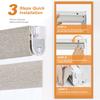 Persilux No Drill Tool Zebra Blind Light Filtering Pattern Cream64.5 wx72 h view 3