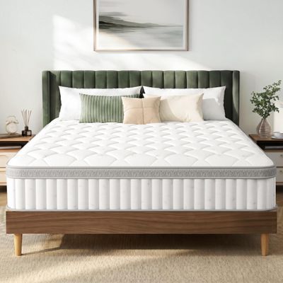 GAESTE Queen 10 Inch Hybrid Cooling Mattress, Medium Plush Feel