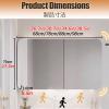 HUFIREHU Medicine Cabinet,Bathroom Medicine Cabinet with Mirror,Bathroom Mirror with Storage,for Living Room, Laundry Room, Mudroom(88cm/34.6in) view 2