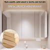 HUFIREHU Medicine Cabinet,Bathroom Medicine Cabinet with Mirror,Bathroom Mirror with Storage,for Living Room, Laundry Room, Mudroom(88cm/34.6in) view 3