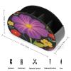 VstaDank The Enchanting Dream of Flowers Remote Control Holder Fashion Leather TV Remote Caddy Storage Box Anti-slip Desktop Caddy Multi-functional Desk Storage Organizer Box with 5 Compartments view 2