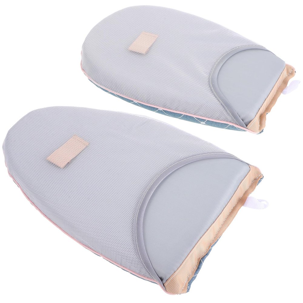 EXHUMKY Handheld Mini Ironing Board Tabletop with Heat-Resistant Garment Steamer Gloves 2pcs Night Sky Blue for Home and Travel Use