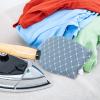EXHUMKY Handheld Mini Ironing Board Tabletop with Heat-Resistant Garment Steamer Gloves 2pcs Night Sky Blue for Home and Travel Use view 4