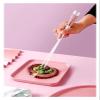 Chopsticks Set, Porcelain Reusable Chopsticks Cute Pink,10 Pairs Premiumhopsticks Set with Case(Grn) view 3