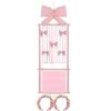 Hair Clip Organizer - Pink Bow Mesh Bag Wall Mount - Hair Clip Storage Wall Hanger - for Women Teen Girls Door Closet Bedroom Living Room Home Decor Apartment view 1