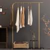 JOSOGO Gold Coat Racks with Marble Base Heavy Duty Clothes Rack Metal Coat Tree for Clothes Hats Scarfs Totes(Black,100 * 160cm) view 4
