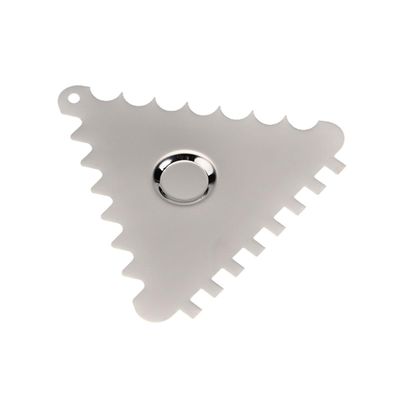 6 Piece Stainless Steel Serrated Chocolate Scraper for Icing Baking